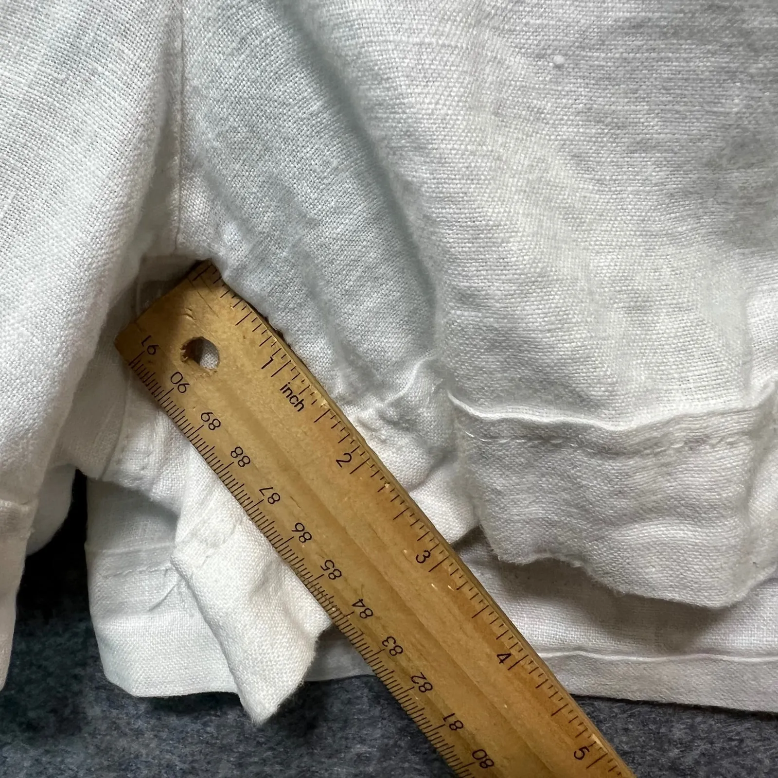 Athleta‎ Cabo Linen 4" Shorts White Drawstring Pockets Women's Size 16 - Image 4