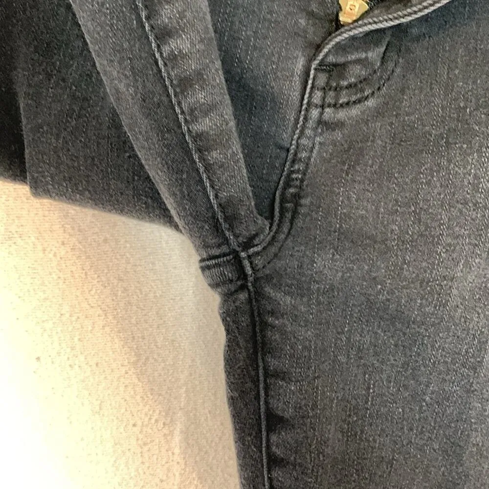 Judy Blue womens size 9 / 29 Capri fit black denim jeans crop stretch - Image 8