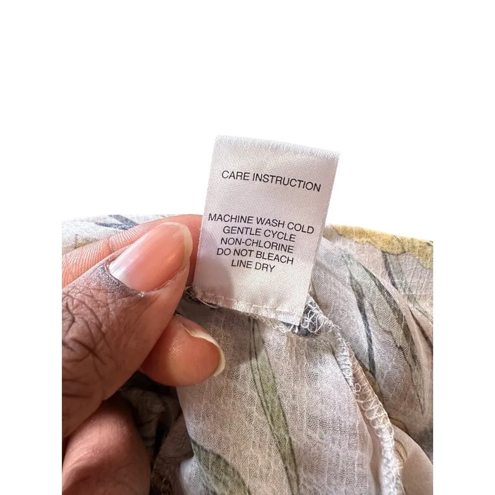 Floral Maxi Dress Ruffle Hem Open Back By Super Natural By Secret Mission READ Yellow - Image 11