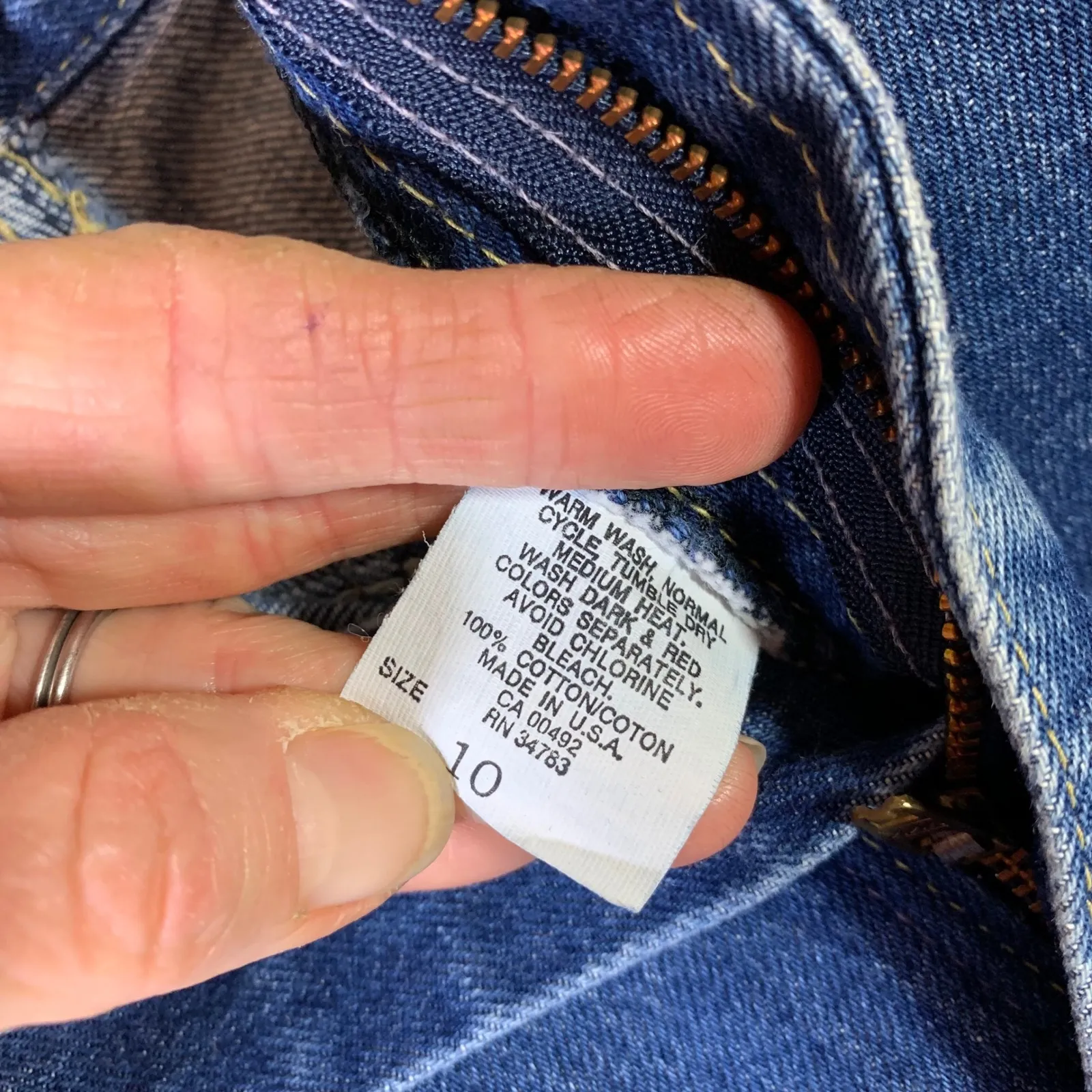 VTG LLBean Women Denim Midi Skirt A Line Size 10 Classic Casual Retro Classic Blue - Image 5