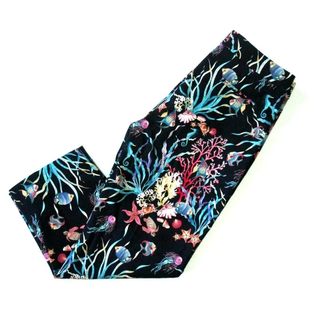 NWT J.Crew Patio Pant in Navy Multi Ratti Under The Sea Print Stretch Cotton 2 - Image 5