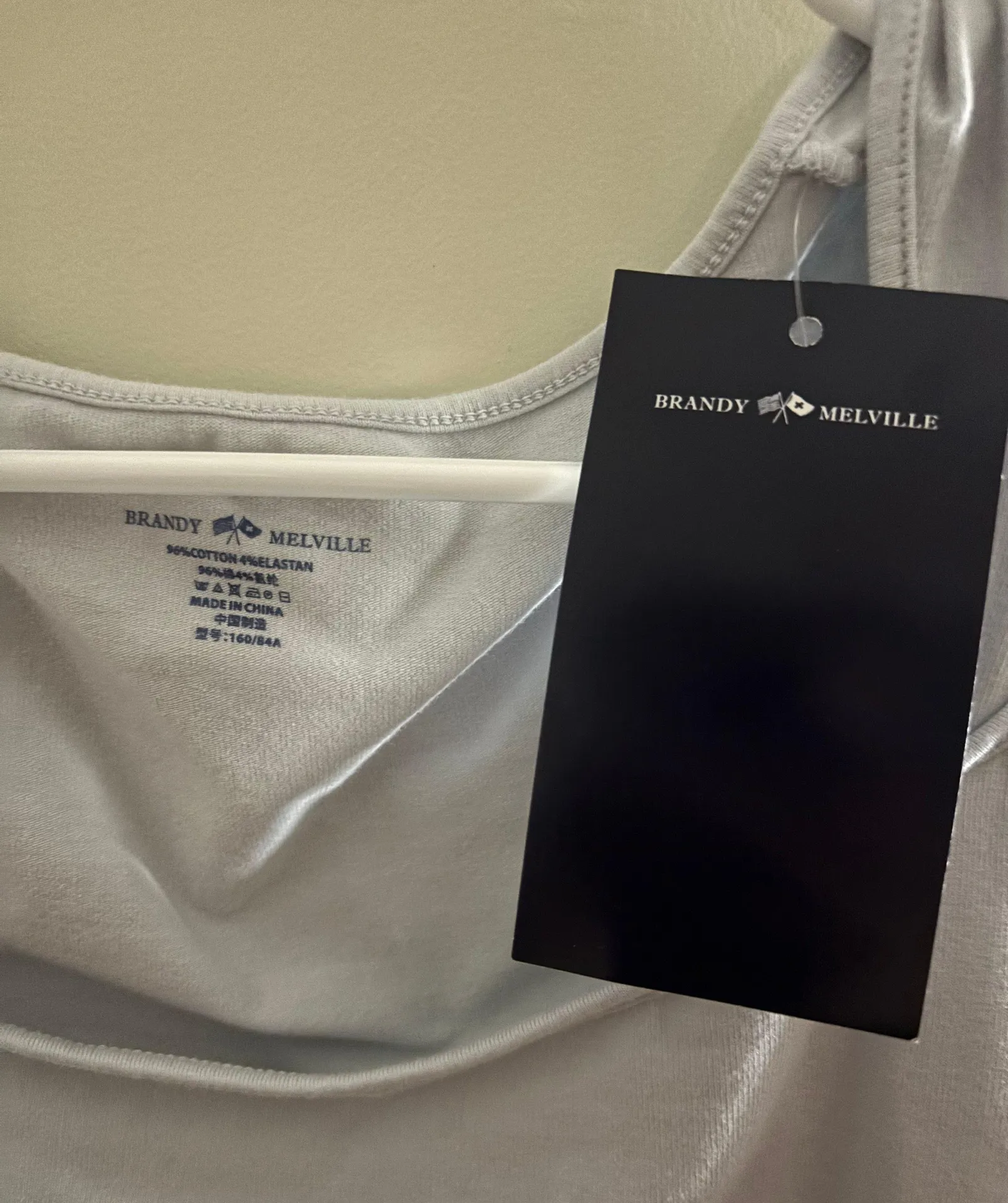 Brandy Melville Ella Top Light Blue - Image 4