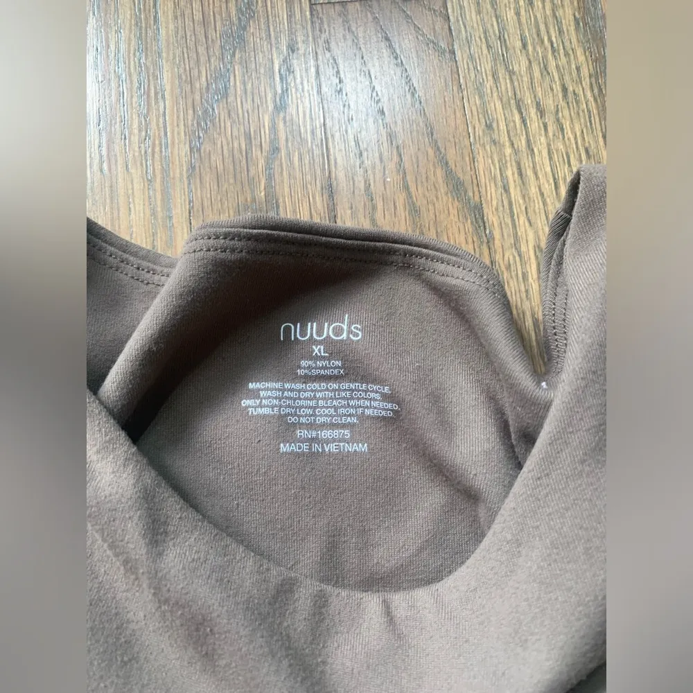 Nuuds long sleeve bodysuit XL brown - Image 3