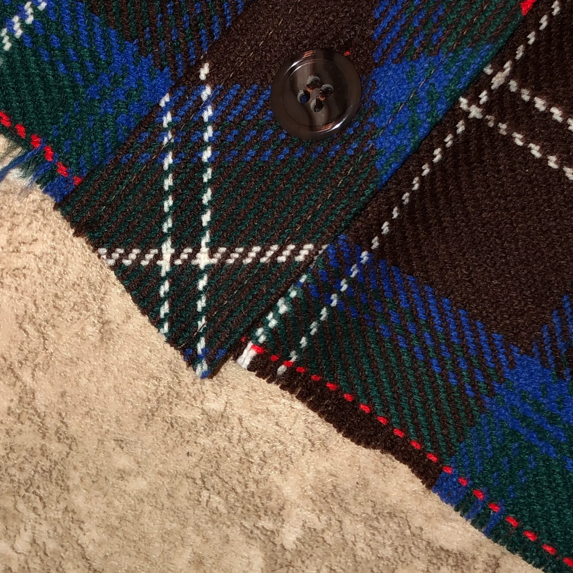 Vintage Micro Mini Plaid Skirt Small Blue - Image 8