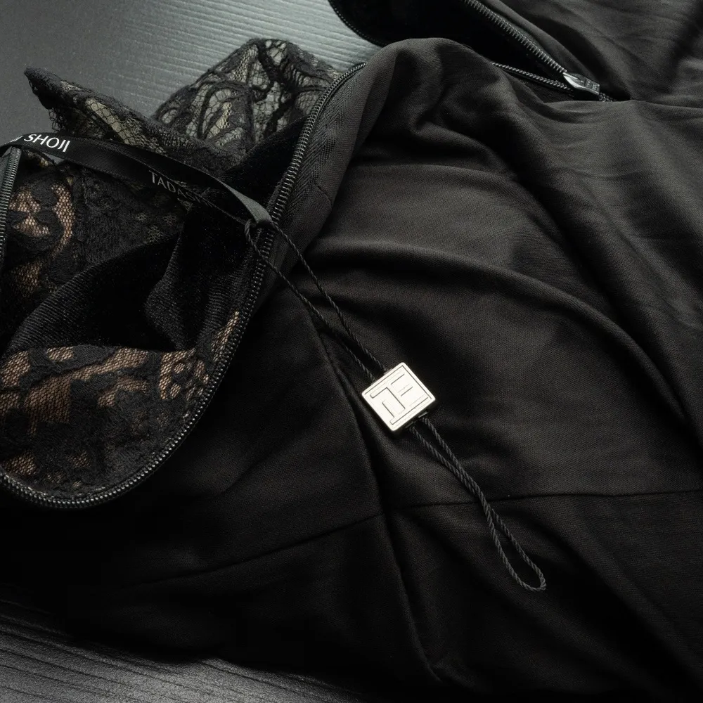 TADASHI SHOJI. Lace & Velvet Sheath Dress. - Image 12