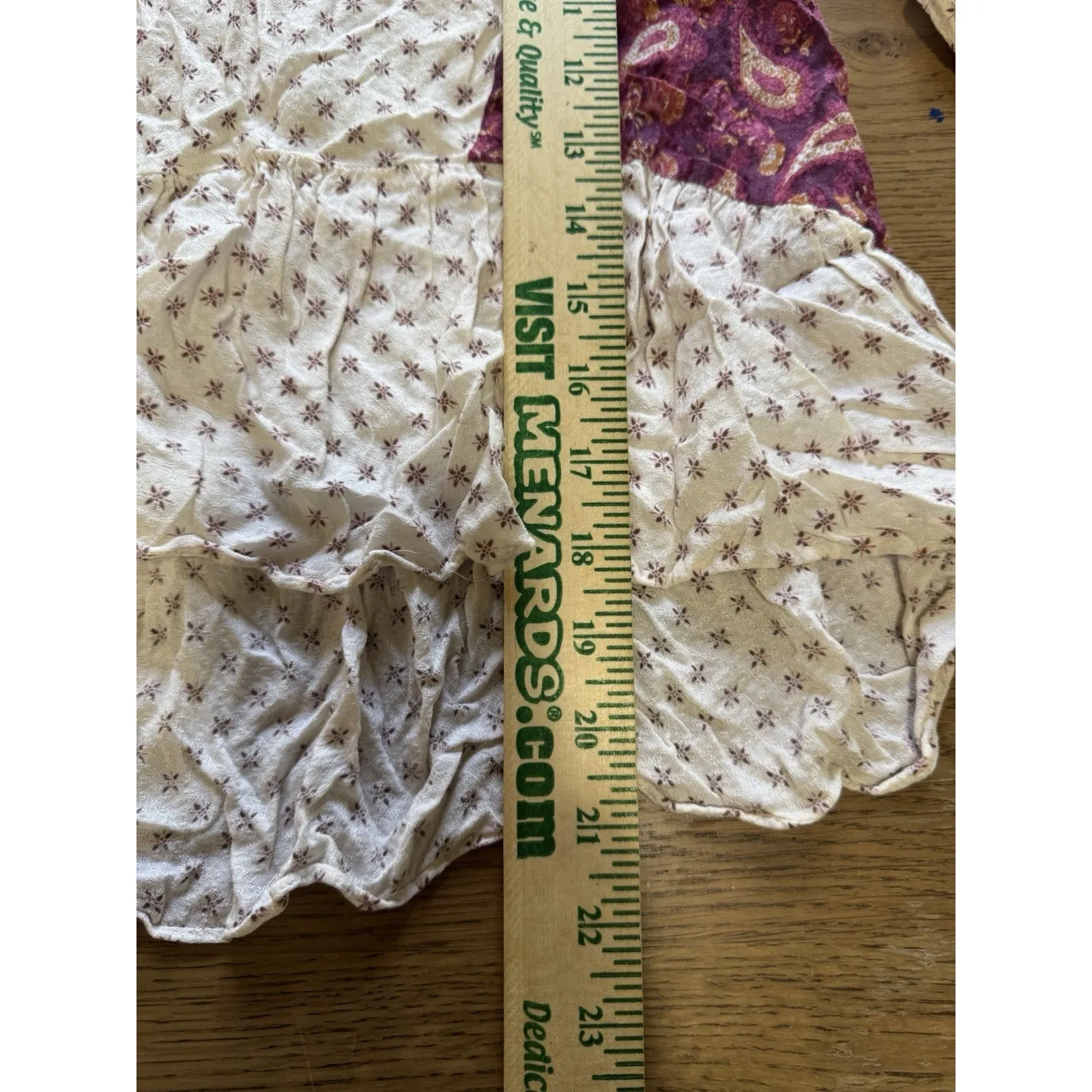 Free People Pennies Sequel Embroidered Babydoll Top SizeXS Hippie Boho Cottage - Image 4