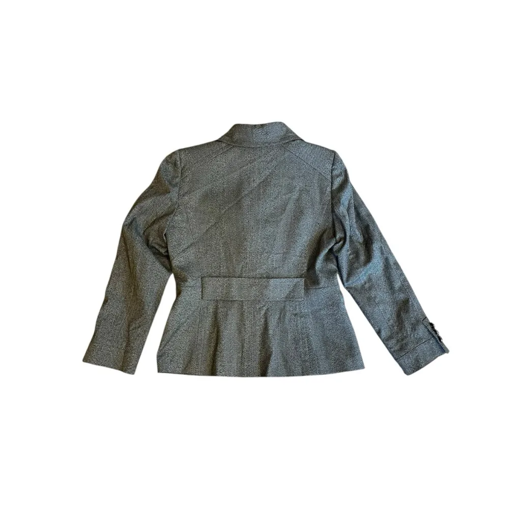 Antonio Melani Herringbone Blazer Size 12 Office Business - Image 3