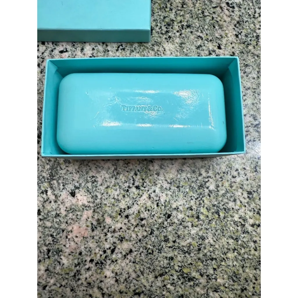 Tiffany & Co. Sunglasses Tiffany Blue Black Square Frame Embellished Key Sides - Image 3