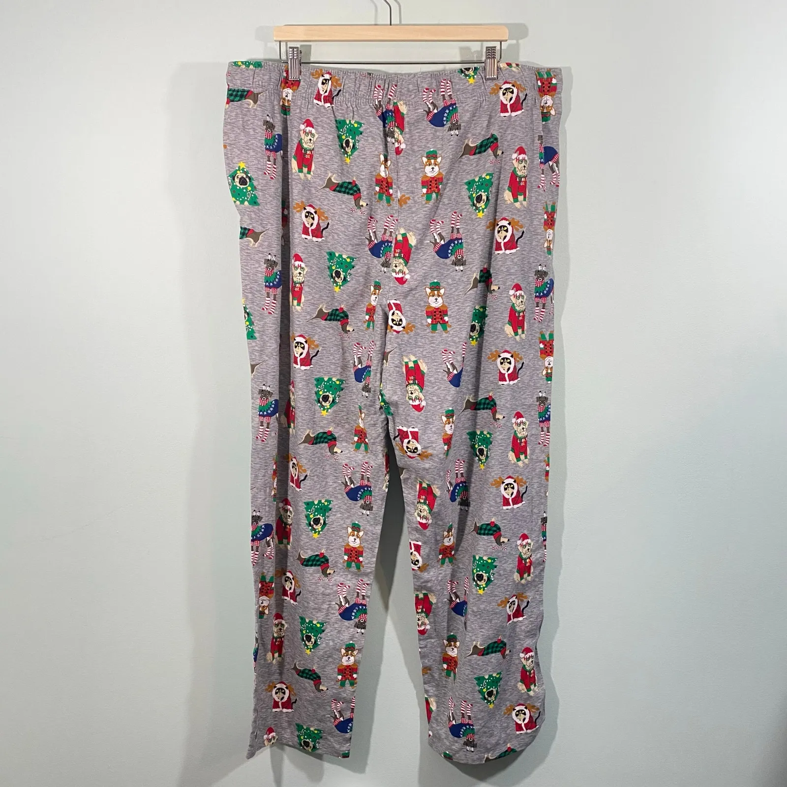 Old Navy Women Grey Christmas Pets Allover Print Pajamas Set Size XXL - Image 13