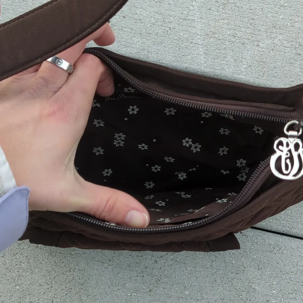 NWT Vera Bradley Espresso Quilted Shoulder Bag - Image 9