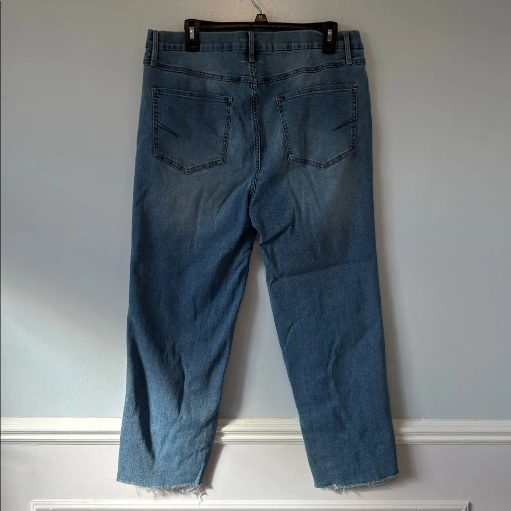 Habitual Pace High Rise Slim Straight Leg Jeans 14 W Slit Hem Coastal Cowgirl - Image 8