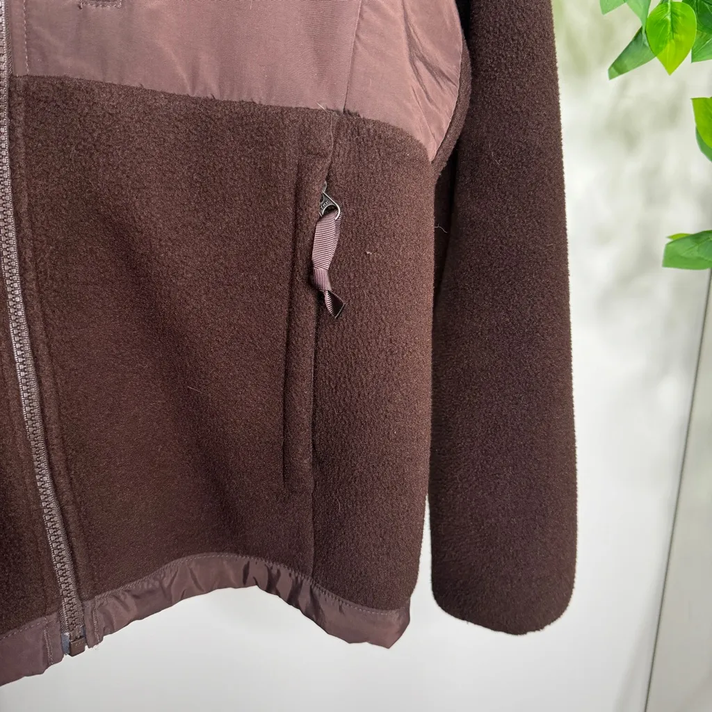 The North Face Chocolate Brown Denali Polartec Fleece Jacket size M Medium AC6W - Image 10