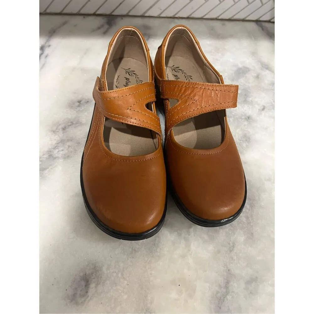 Propet Golda Women’s Mary Jane Shoes Size 11 Teak Brown Comfort Orthopedic Orange - Image 8