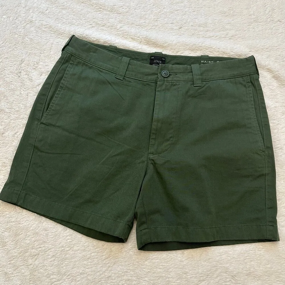 Women's J. Crew Shorts sz 31 Green Shorts 5 inch inseam Shorts - Image 10
