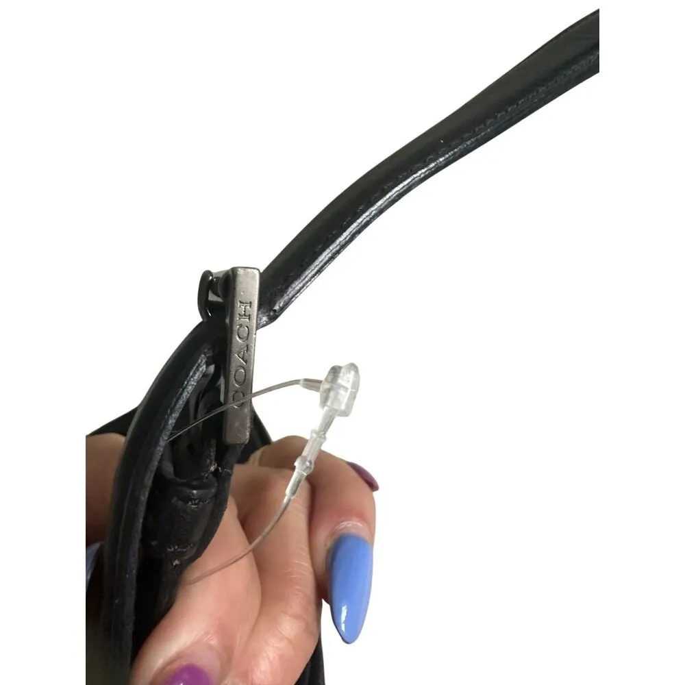 COACH Black Vintage Adjustable Buckle Shoulder Bag - Image 8