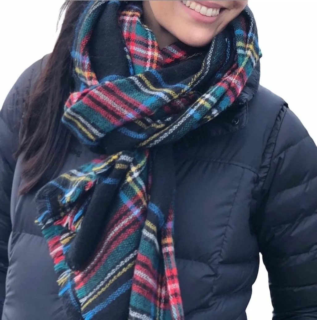 Plaid Tartan Scarf Wrap - Image 2