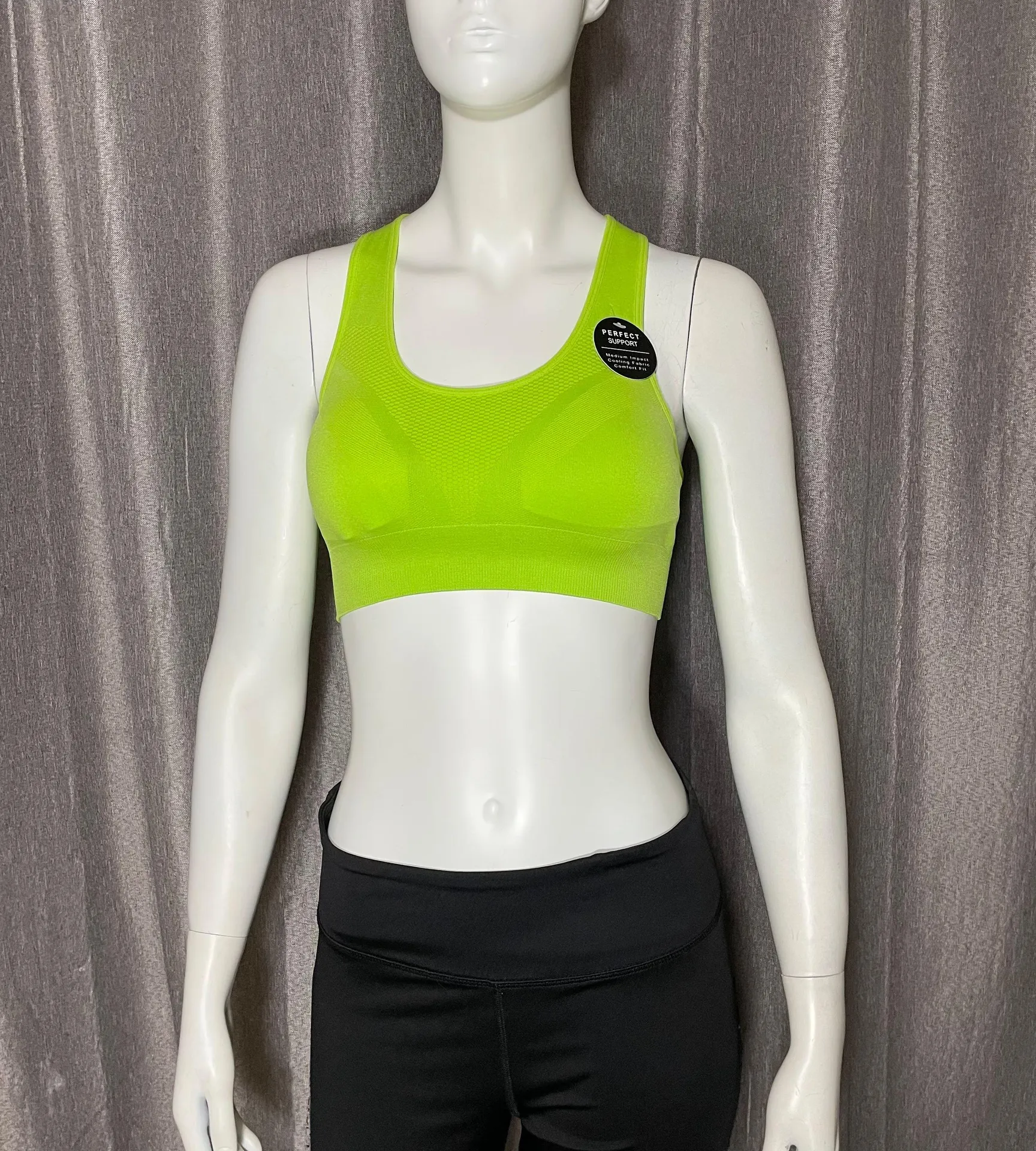 Soho Sport Active Wear Lime Green Sports Top - Image 3