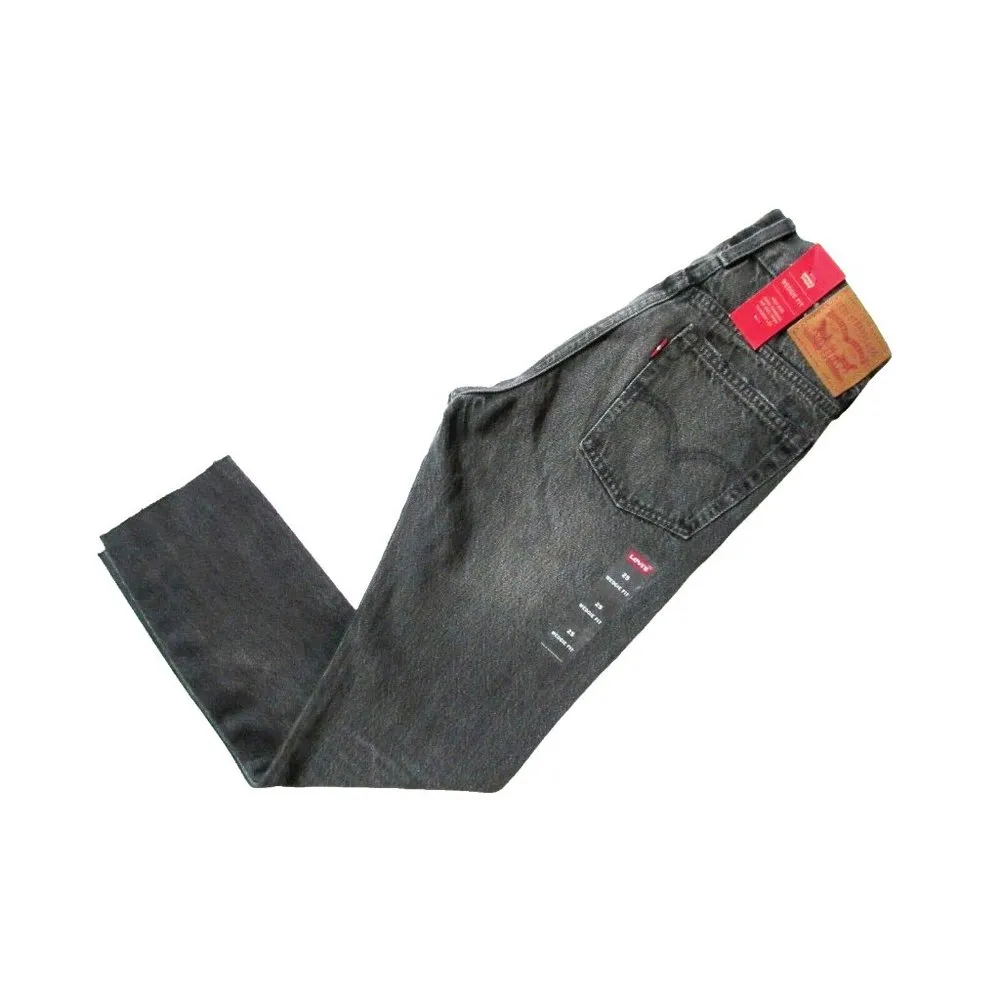 NWT Levi's Wedgie in Grey Tumble Destroyed Selvedge High Rise Raw Hem Jeans 25 - Image 9