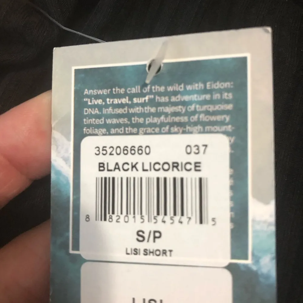 Eidon Surf black size small swim shorts coverup black licorice Lisi - Image 5