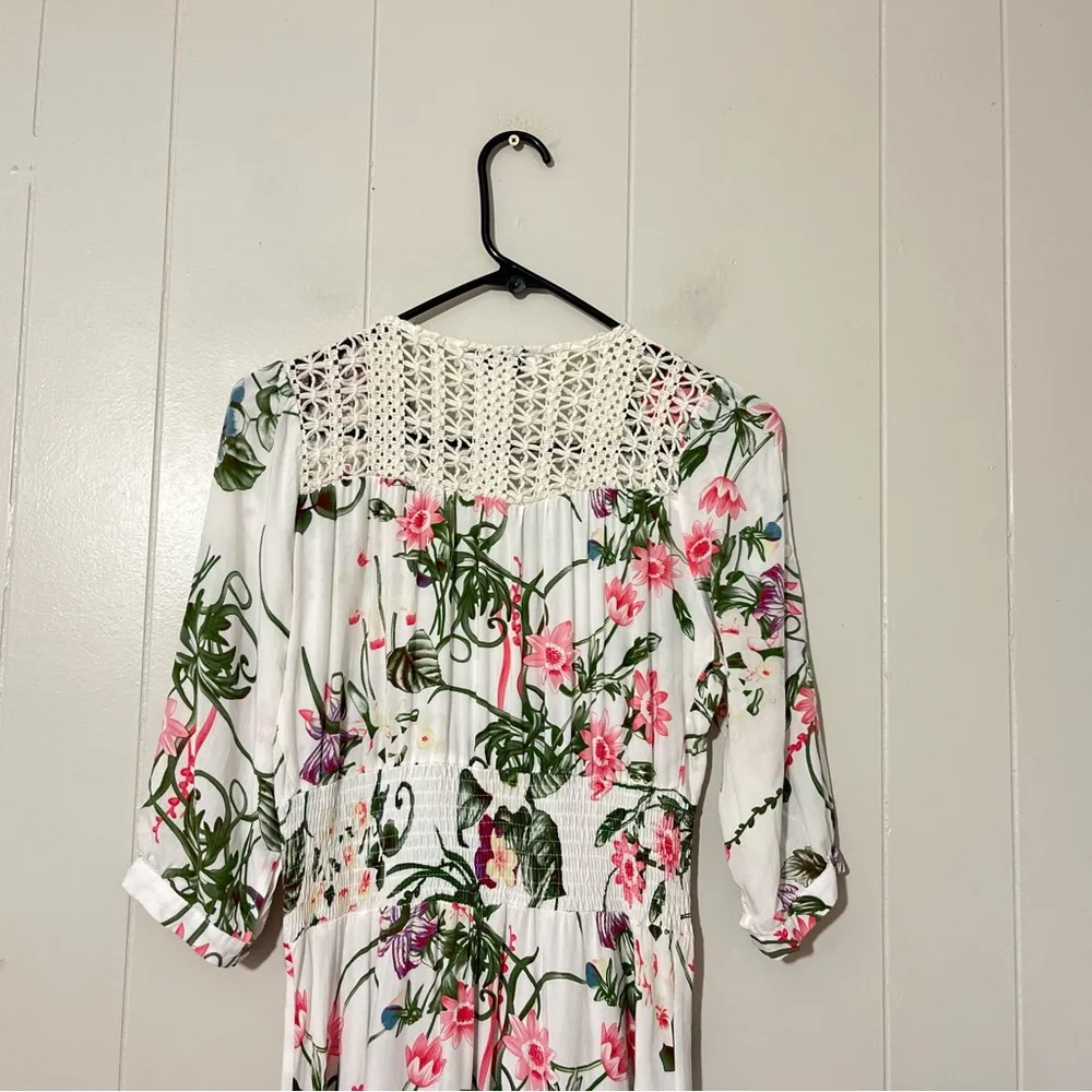 Showpo Lone Traveller Maxi Dress Floral Size 8 White - Image 10