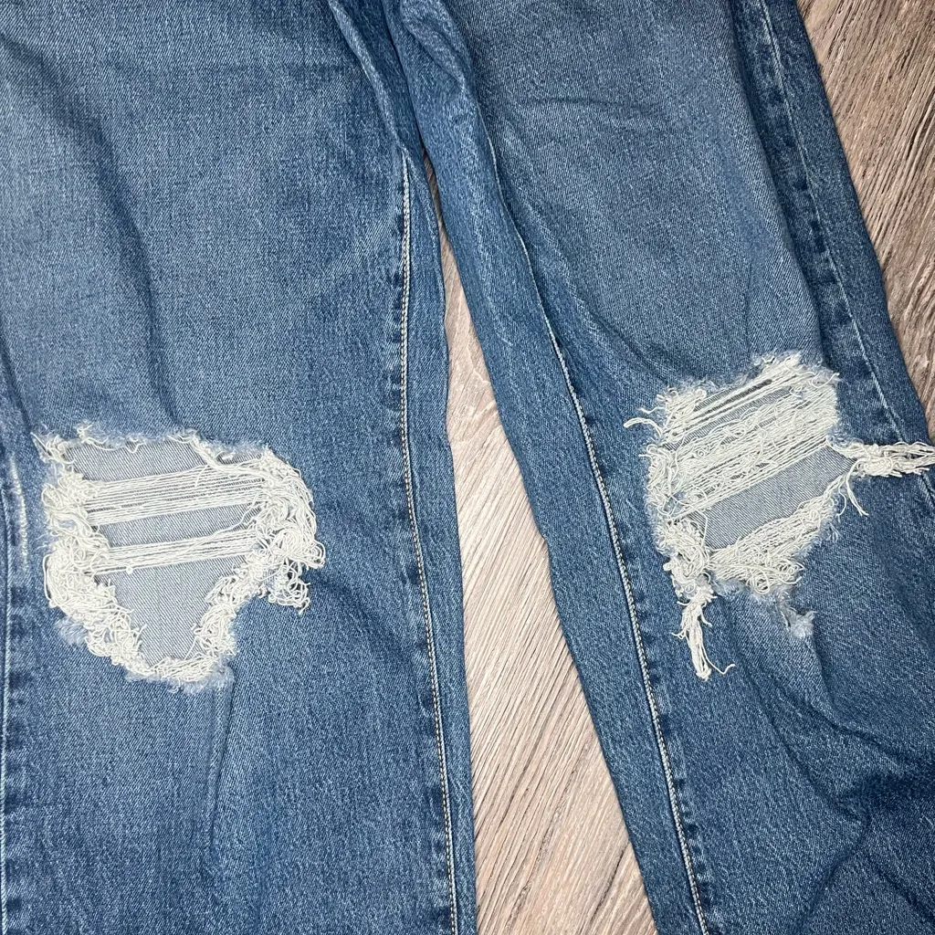 Wild Fable blue Super High-Rise Baggy Jeans size 00/24 waist 42 Long - Image 8