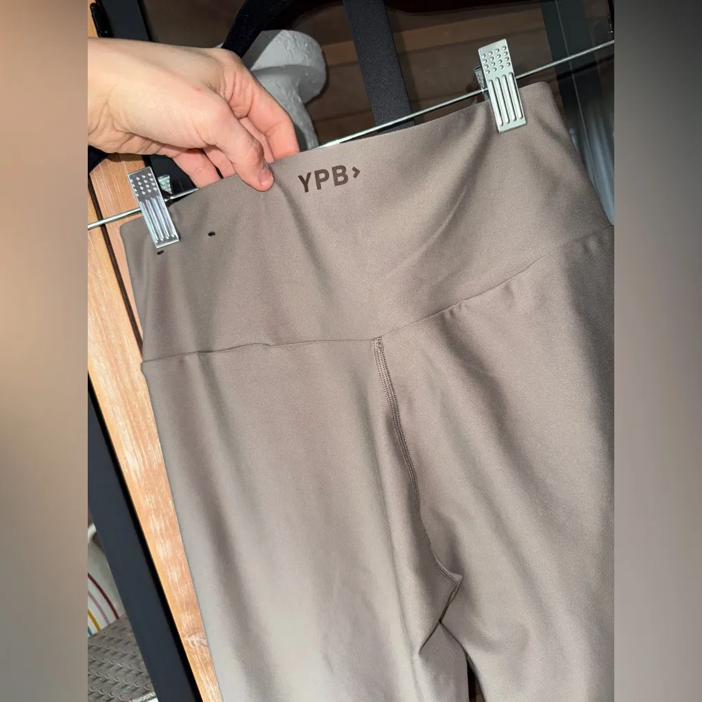 YPB workout set contrast leggings sports bra sculptLUX high rise tank top 7/8 - Image 11