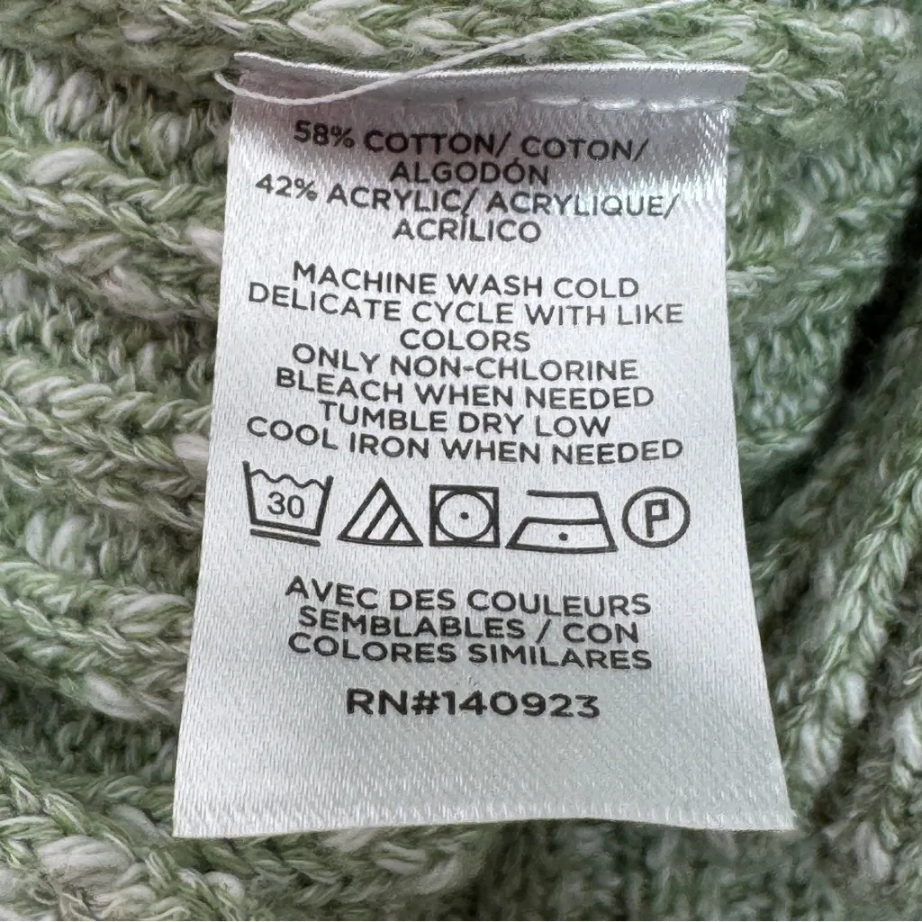 Loft Ribbed Marled Knit Crewneck Sleeveless Sweater Sage Green XS - Image 12