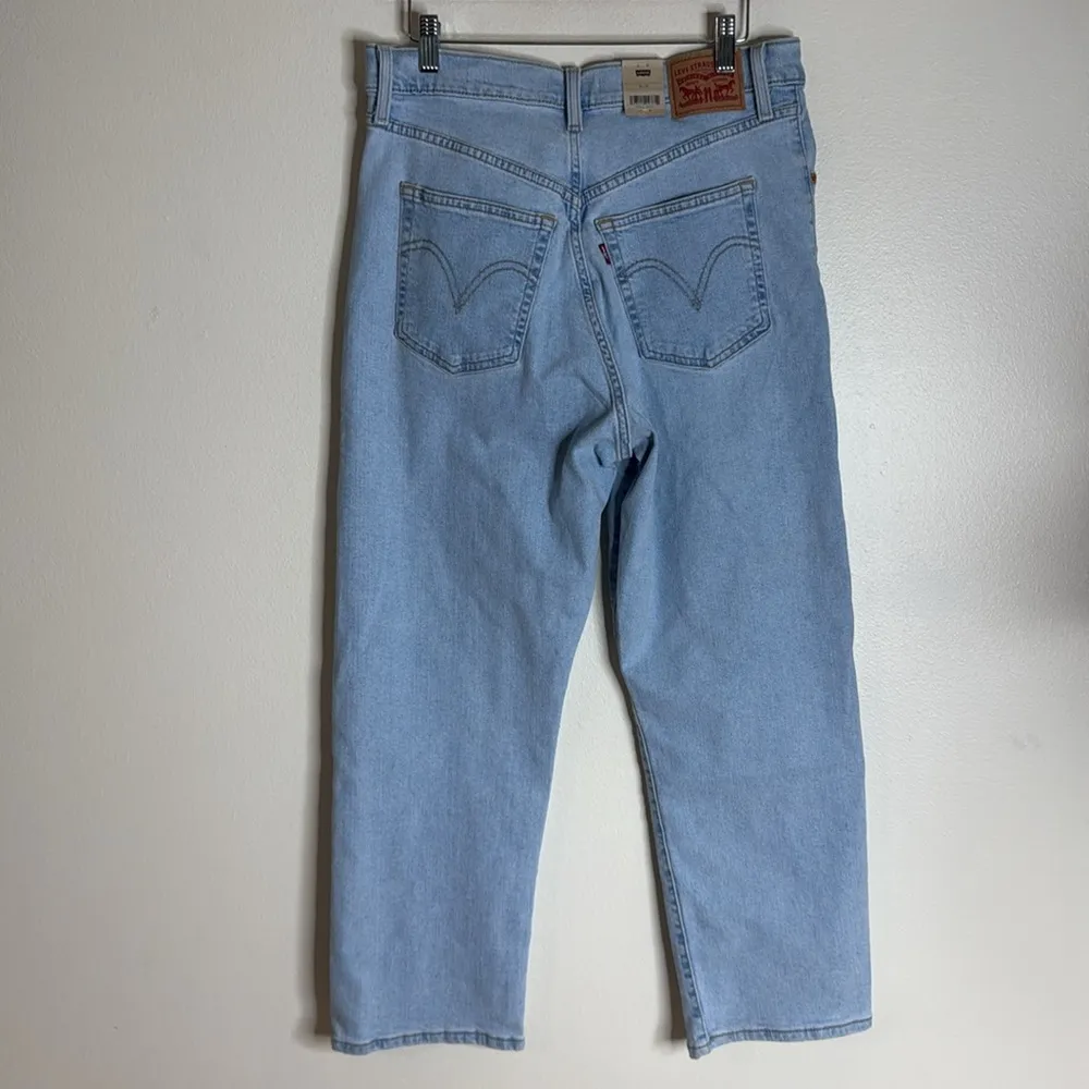 Levi's Blue ribcage straight ankle Jeans with Vintage-Inspired Style size 31x27 - Image 10