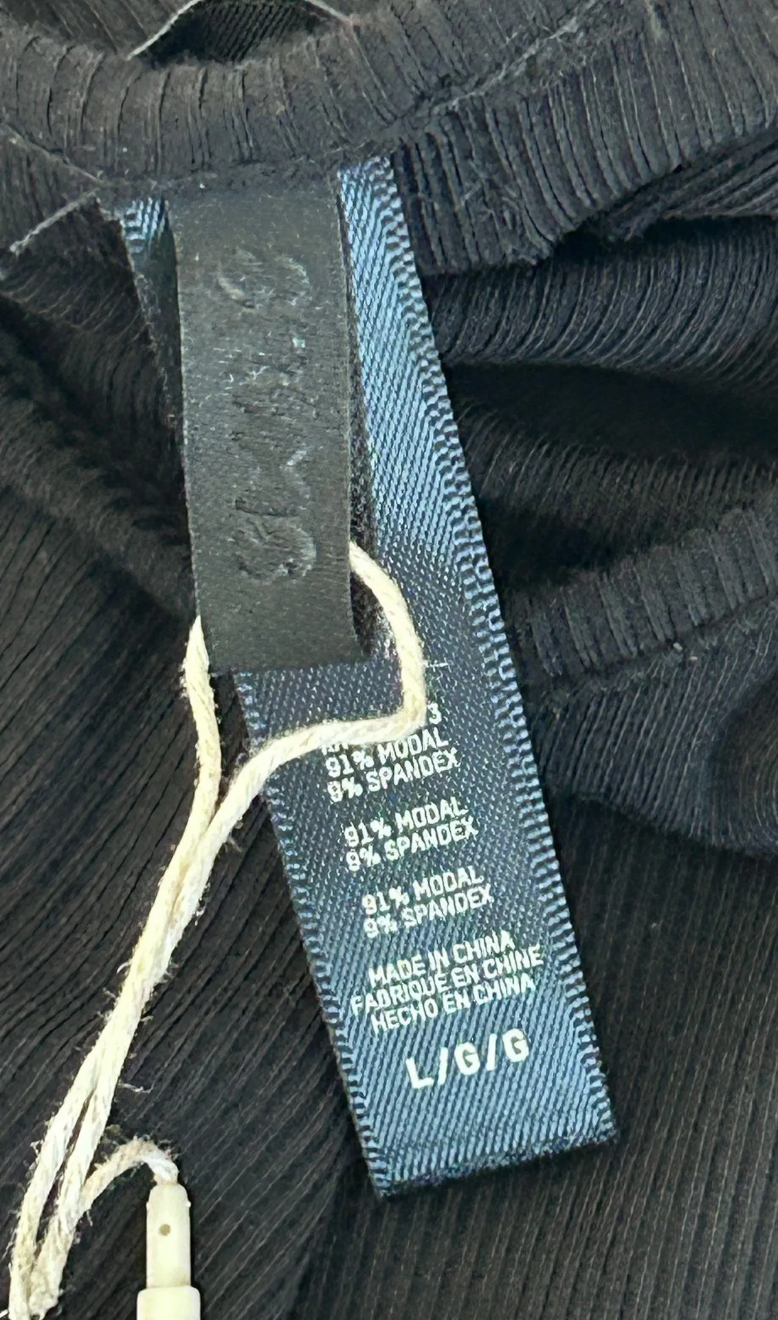 Soft Lounge Long Slip Dress Black Size Large NWT Authentic - Image 7