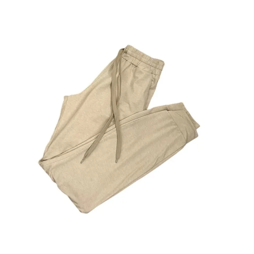 Shore Sweatpants Tan Cream Drawstring Casual Everyday Joggers Size Women's XS - Image 3