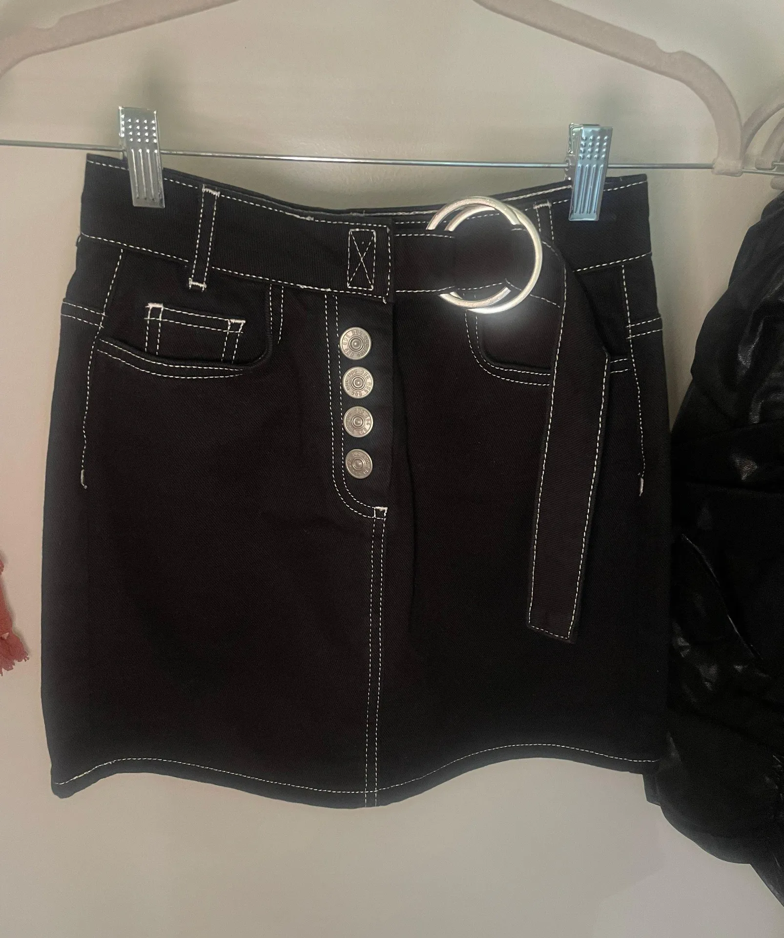 BDG Black Denim Mini Skirt - Image 2