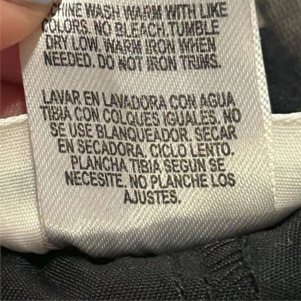 Laura Ashley Women's Black Wide-Leg Pants Size L Casual Elastic Waist - Image 13