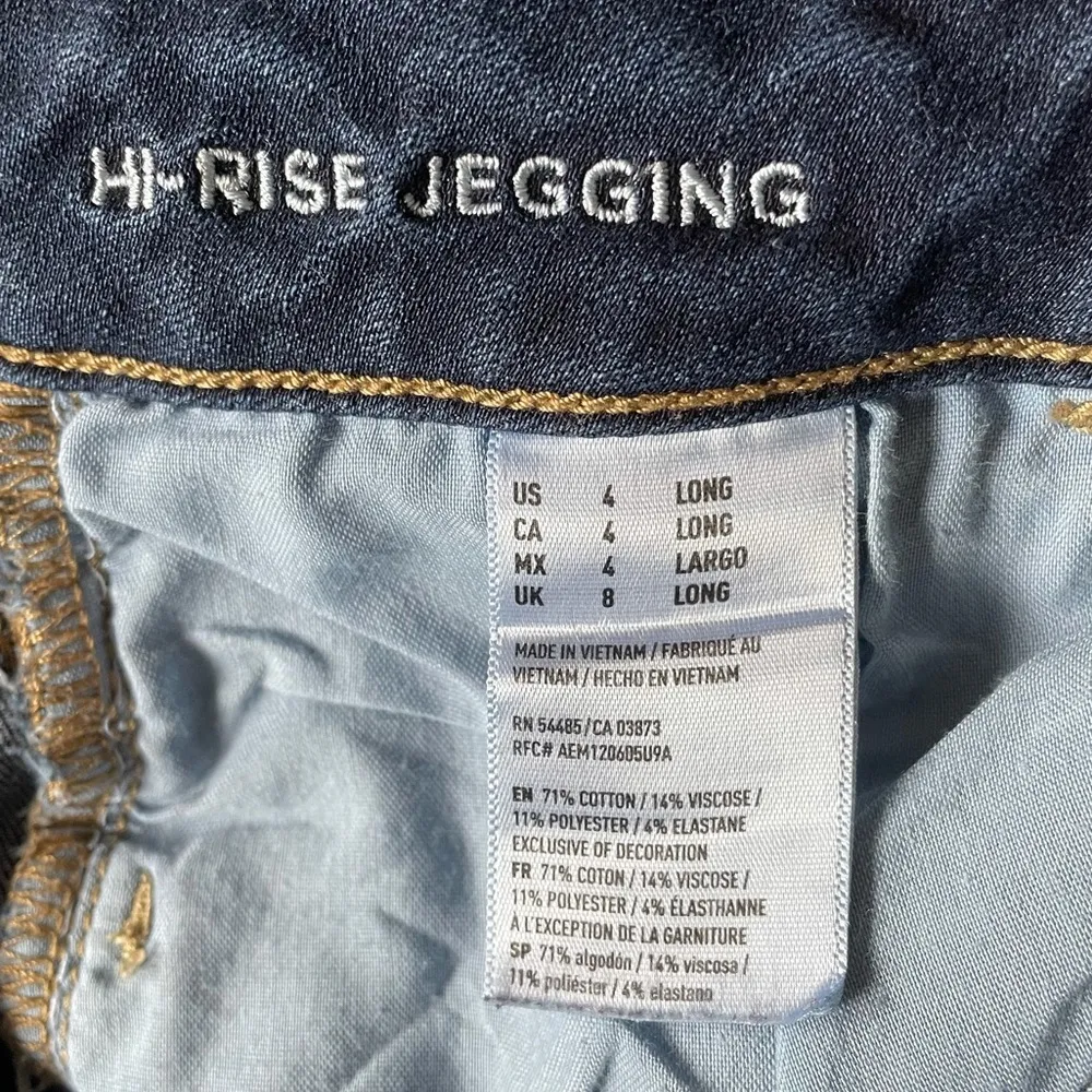 American Eagle Dark Wash Hi-Rise Jegging - Image 4