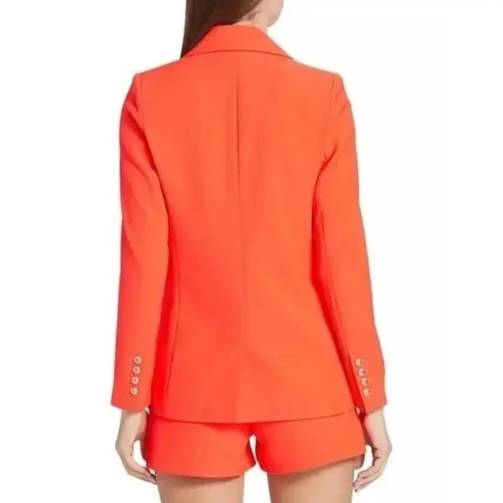 NWT Generation Love Leighton crepe blazer Papaya in Orange - Small - Image 3