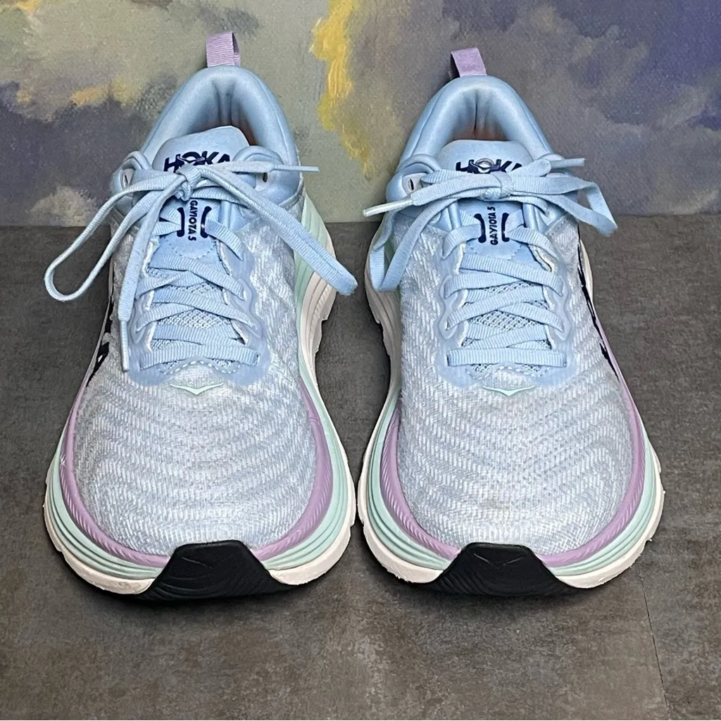 Hoka One One Gaviota 5 Blue Women's Running Shoes Size 8.5B - Image 5