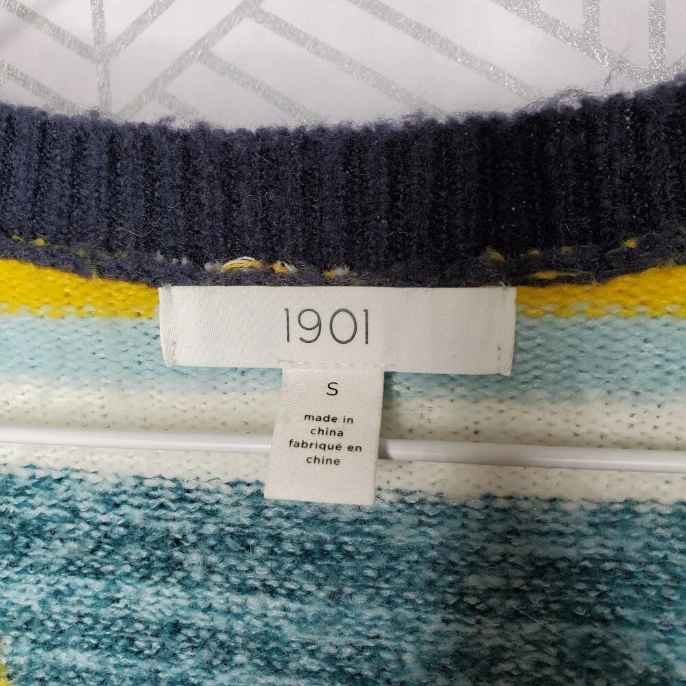 Small 1901 Abstract Plaid Button Front Cardigan Sweater - Image 12