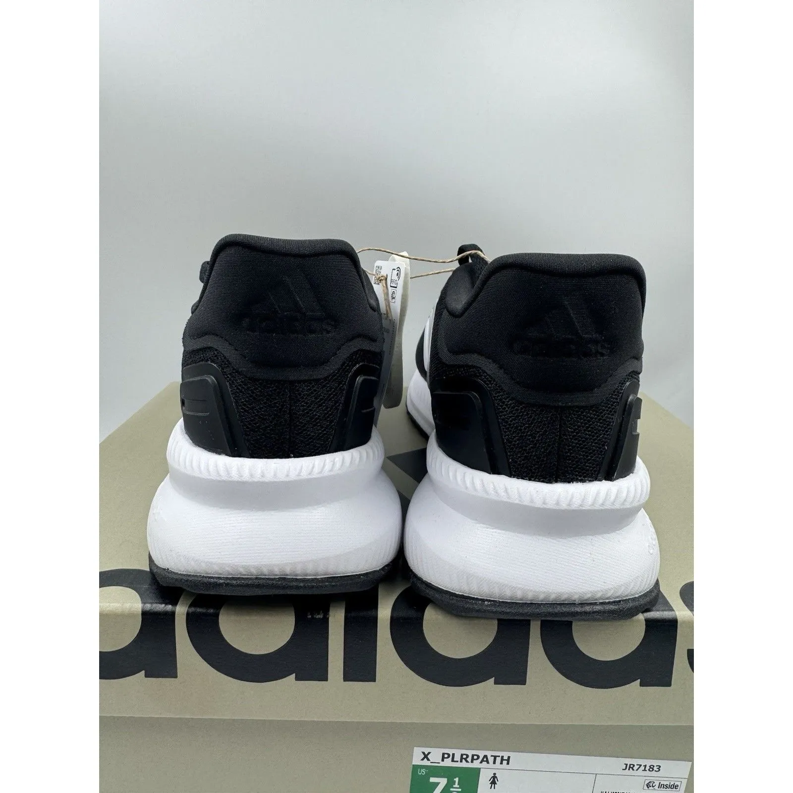 ADIDAS X_Plrpath Running/Walking Shoes Women's Size 7.5 Black/White JR7183 NEW - Image 5