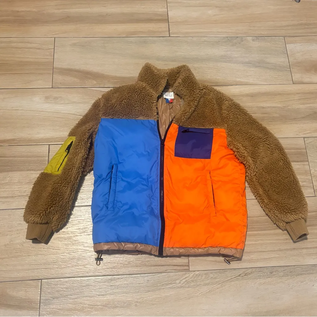 KULE “The Krispie” Colorblock Sherpa Chestnut Jacket Brown - Image 16