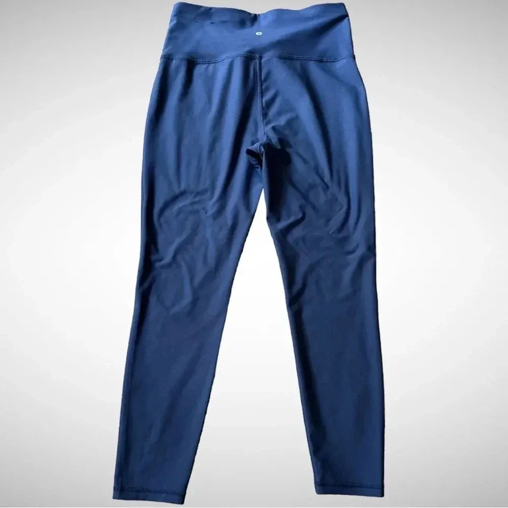 XERSION Navy Blue and Pink Floral Leggings‎ | Medium | EUC - Image 6