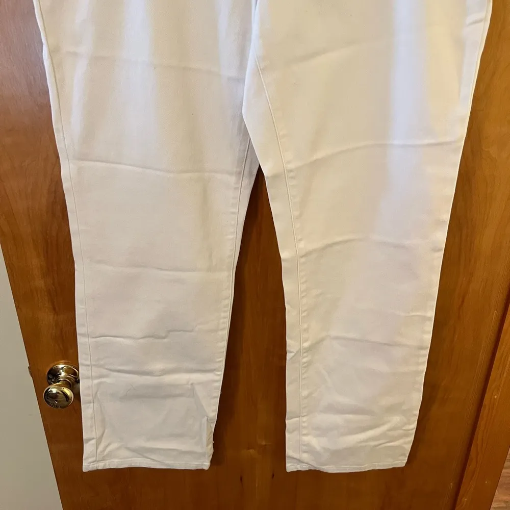 Lauren Jeans Co. Ralph Lauren White Pants Jeans Tanya Straight Leg Vintage 16 - Image 14