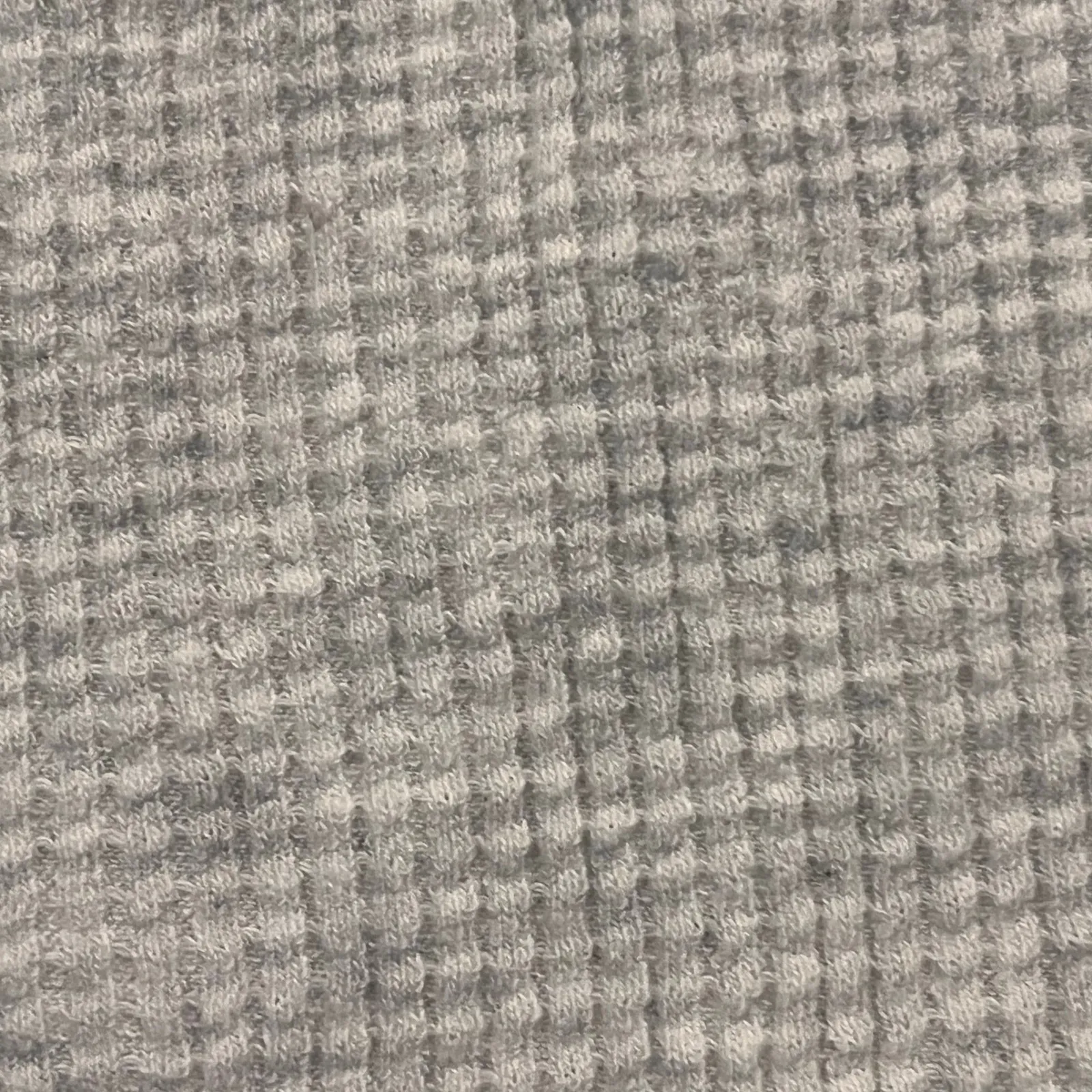 Aerie Offline XS Waffle Knit Crop Light Gray Cozy Lounge Stretch Top Minimalist - Image 6