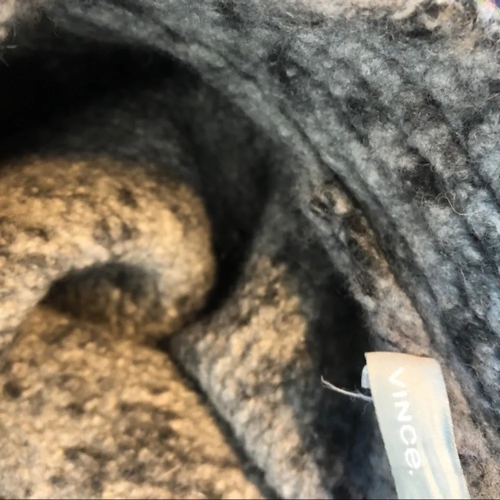 Vince Marled Wool Blend Belted Gray Coat - Image 7