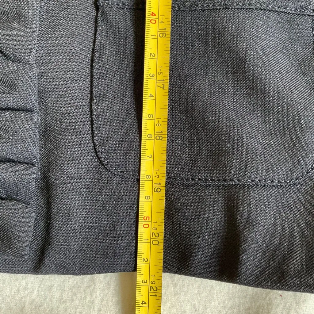 Sezane Hugo wool Jacket blue navy Marine SZm bust36.5 US4 Size 4 - Image 8