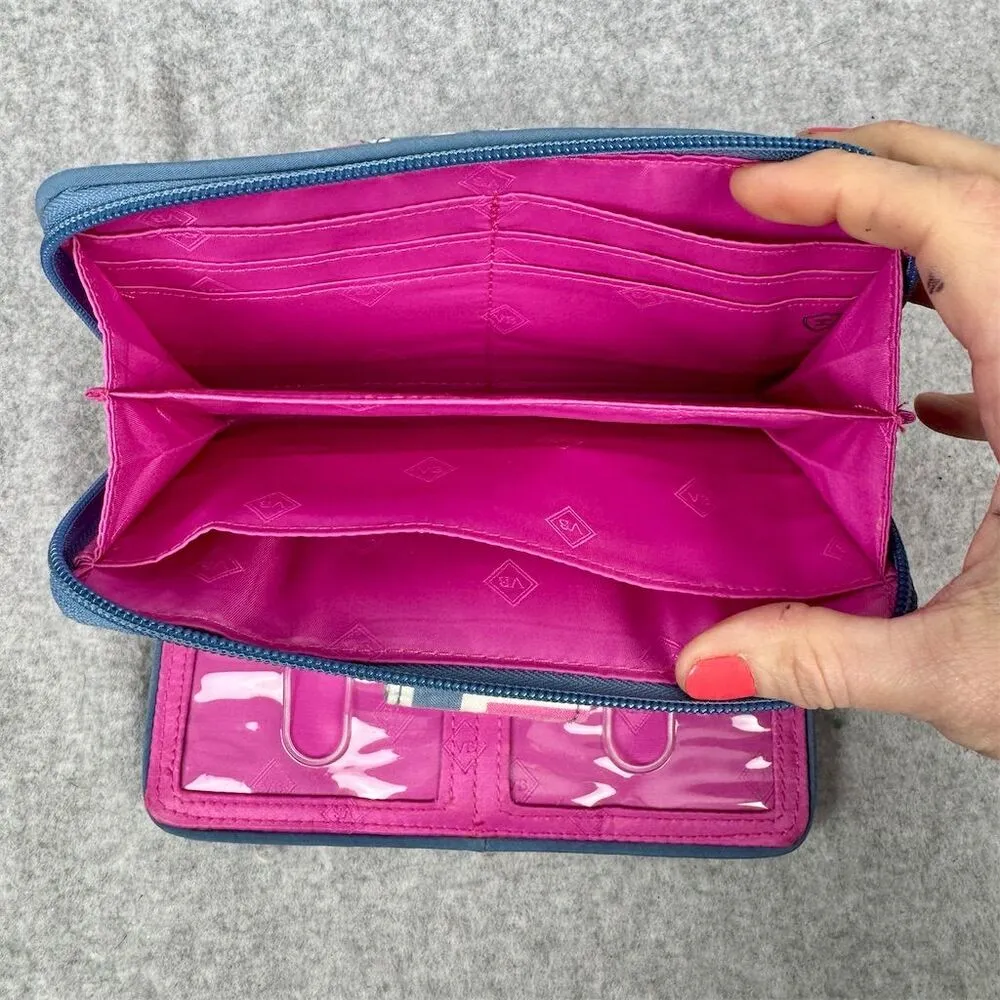 Women's RFID Wallet Geometric Multicolor Quilted Fabric - Image 5