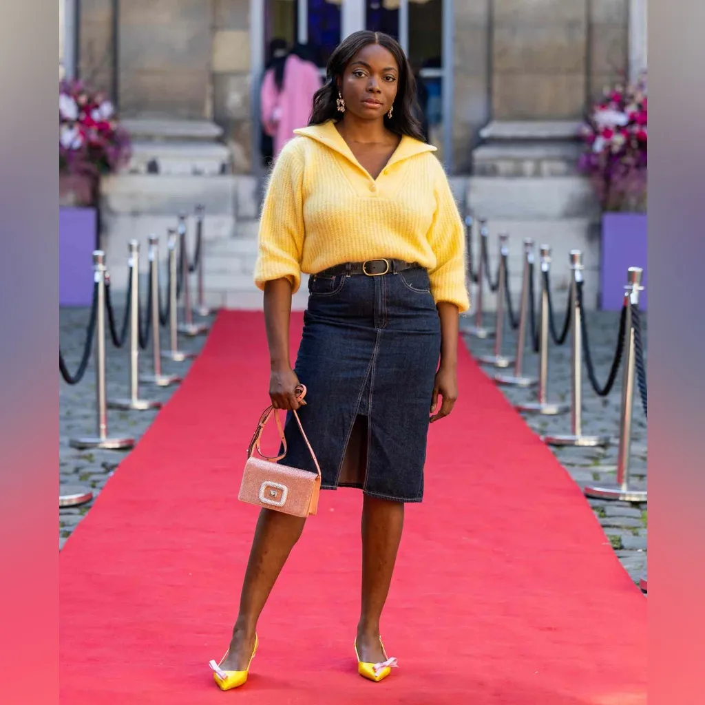 Denim & Co Canyon Retreats Easy Overdye Navy Blue Women’s Denim Skirt
Size 14P‎ - Image 11