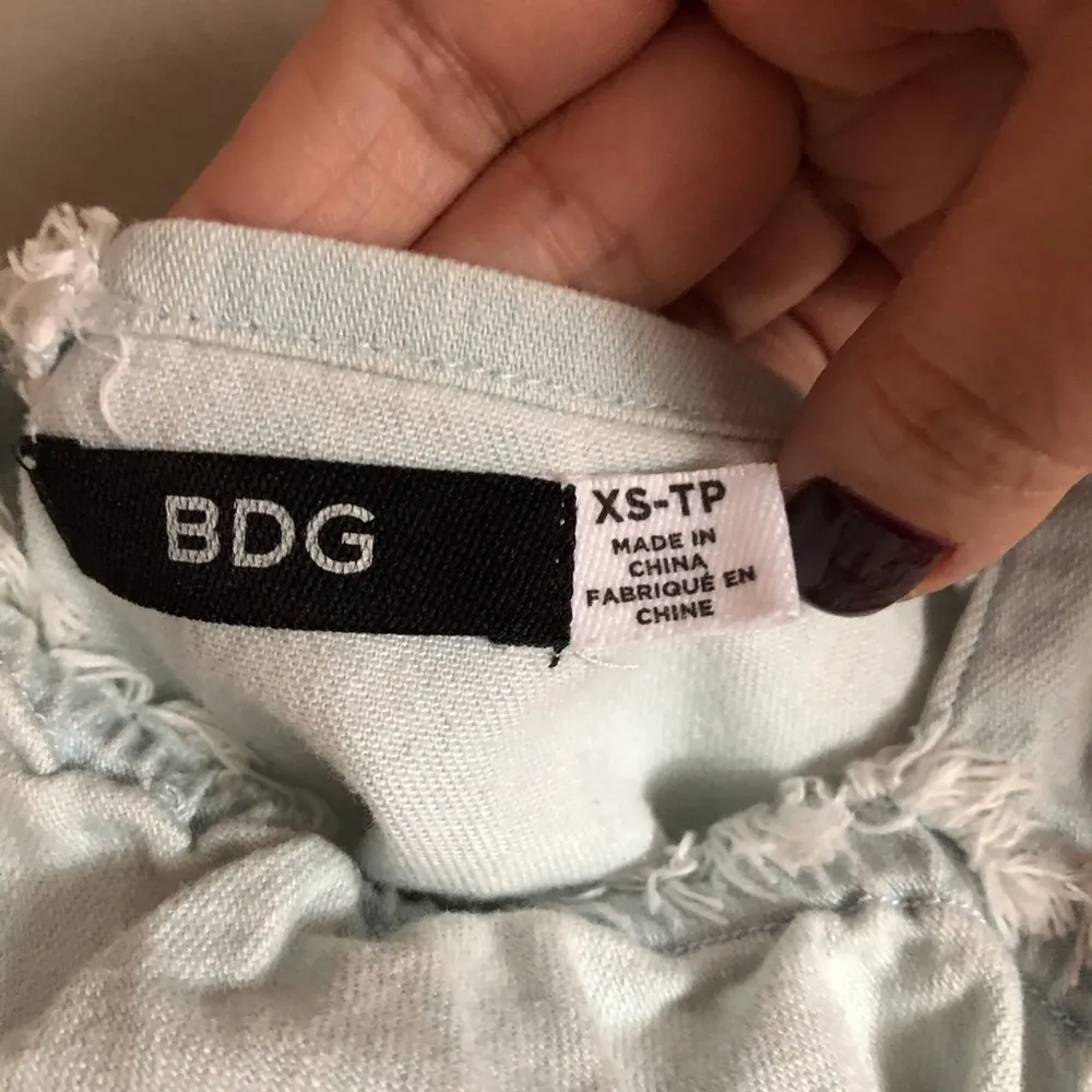 BDG Atlantic Chambray Raw Hem Top - Image 6