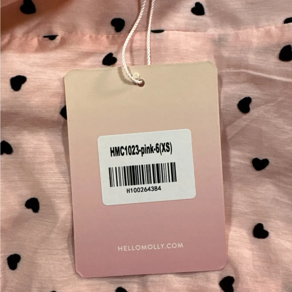 Hello‎ Molly One Shoulder Pink Heart Dress - Image 7