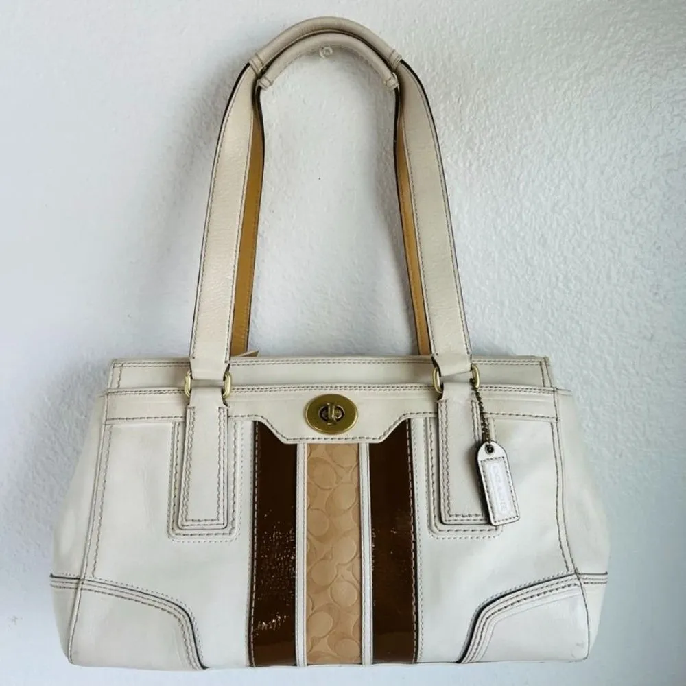 Genuine Leather White Y2K Retro Shoulder Bag - Image 5