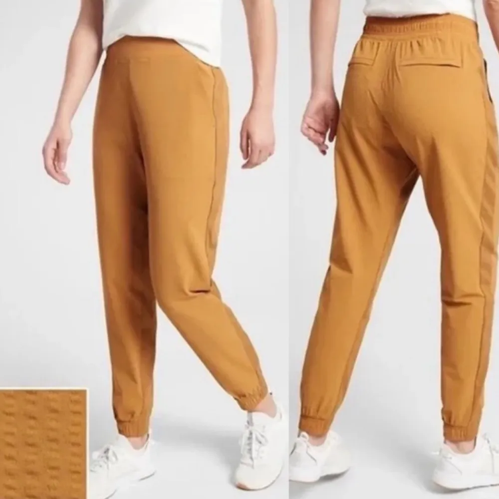 ATHLETA Textured‎ Brooklyn Jogger Pants Size 6 EUC - Image 2