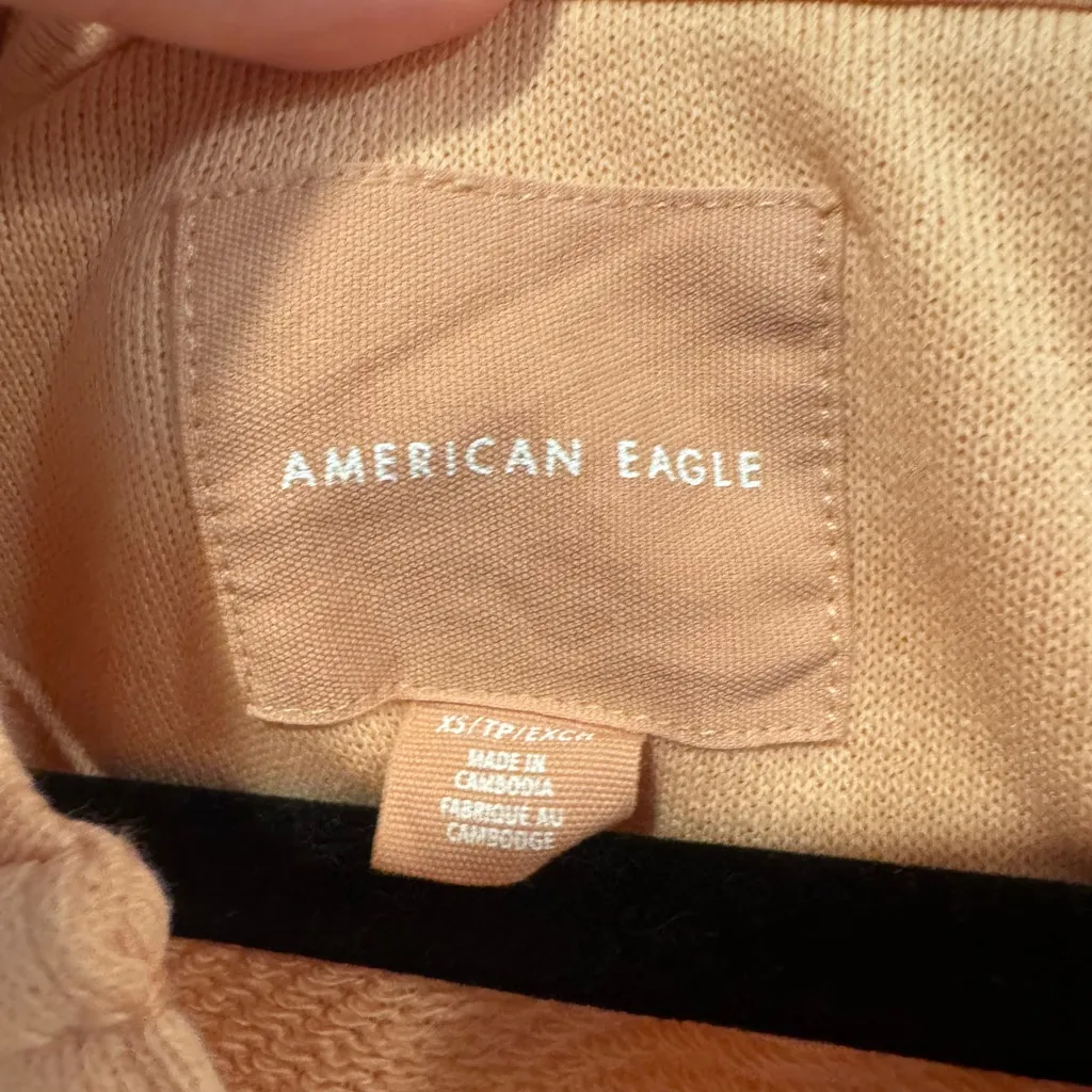 American‎ Eagle peach crop Henley lightweight sweatshirt - Image 3